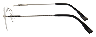 Men Urban Eyeglasses : Matt - Silver - SpecSMART Eye Clinic (Side View)